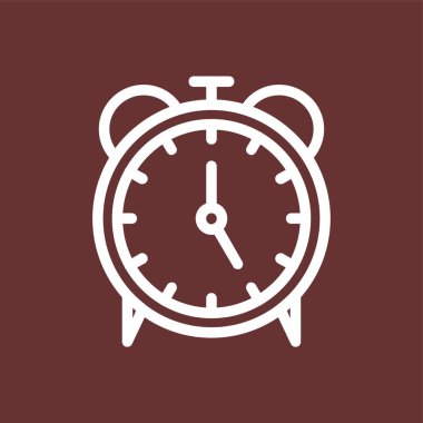 Alarm simgesi, vektör illüstrasyonu basit tasarım