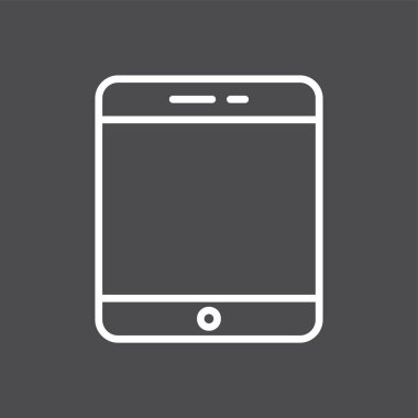 tablet simgesi, vektör illüstrasyonu basit tasarım