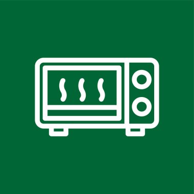 fırın simgesi, vektör illüstrasyonu basit tasarım