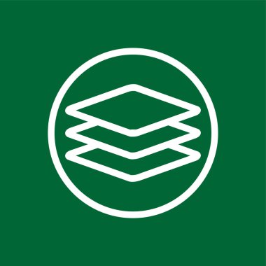 Katman simgesi, vektör illüstrasyonu basit tasarım