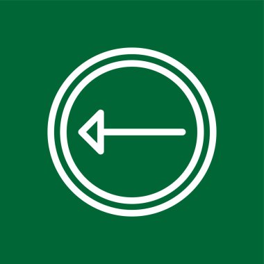 Sol simge, vektör illüstrasyonu basit tasarım