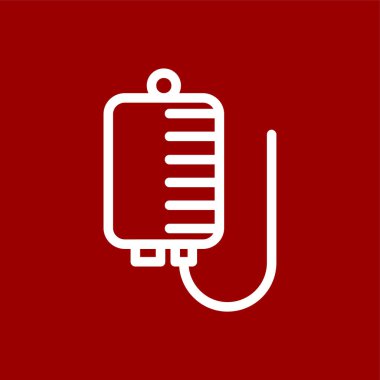 Iv Bag simgesi, vektör illüstrasyonu basit tasarım