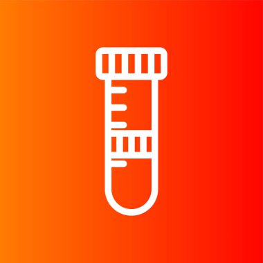 test tüpleri simgesi, vektör illüstrasyonu basit tasarım