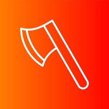 Balta simgesi, vektör illüstrasyonu basit tasarım