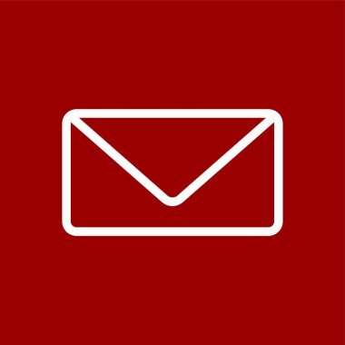 Envelope icon, vector illustration simple design