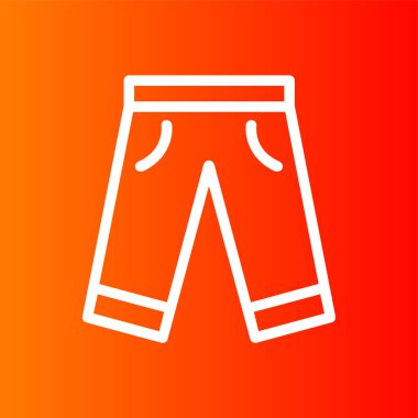 pantolon simgesi, vektör illüstrasyonu basit tasarım