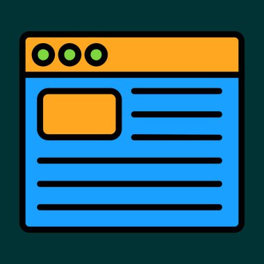 Günlük simgesi, vektör illüstrasyonu basit tasarım