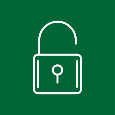 Açılan simge, vektör illüstrasyonu basit tasarım