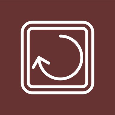 Simgeyi yeniden yükle, vektör illüstrasyonu basit tasarım