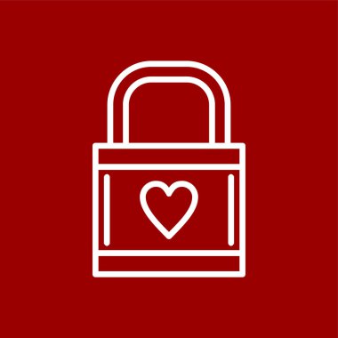 Pad Lock simgesi, vektör illüstrasyonu basit tasarım