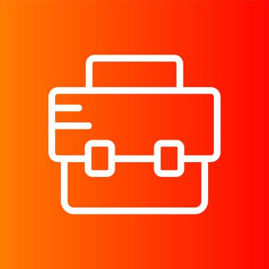 evrak çantası simgesi, vektör illüstrasyonu basit tasarım