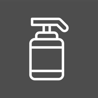 El Senitizer simgesi, vektör illüstrasyonu basit tasarım