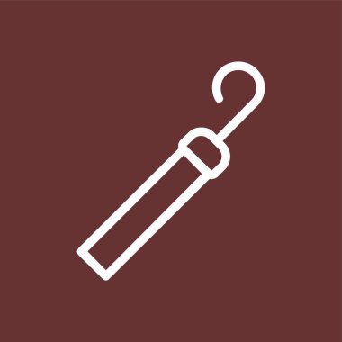 Dişçi Araçları simgesi, vektör illüstrasyonu basit tasarım