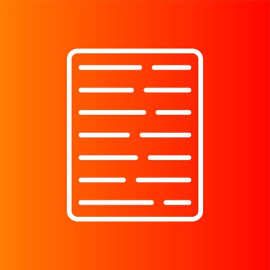 test simgesi, vektör illüstrasyonu basit tasarım