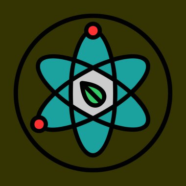 Bilim simgesi, vektör illüstrasyonu basit tasarım