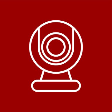 webcam simgesi, vektör illüstrasyonu basit tasarım