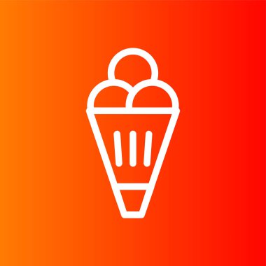 dondurma simgesi, vektör illüstrasyonu basit tasarım