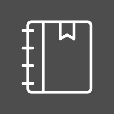 Agenda icon, vector illustration simple design