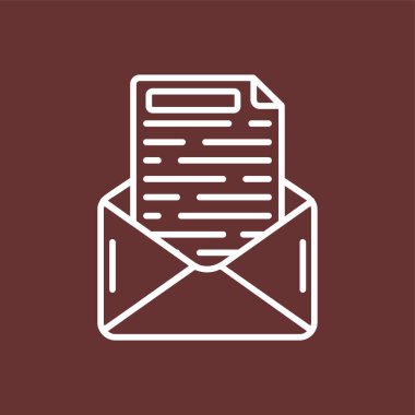 e-posta pazarlama simgesi, vektör illüstrasyonu basit tasarım