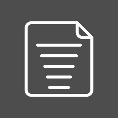 Note icon, vector illustration simple design