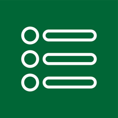 List icon, vector illustration simple design