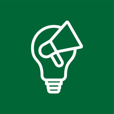 fikir simgesi, vektör illüstrasyonu basit tasarım