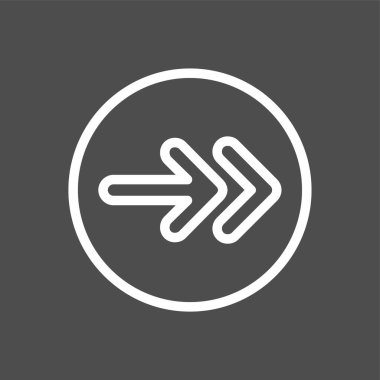 Sonraki simge, vektör illüstrasyonu basit tasarım