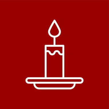mum simgesi, vektör illüstrasyonu basit tasarım