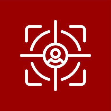 Goal icon, vector illustration simple design