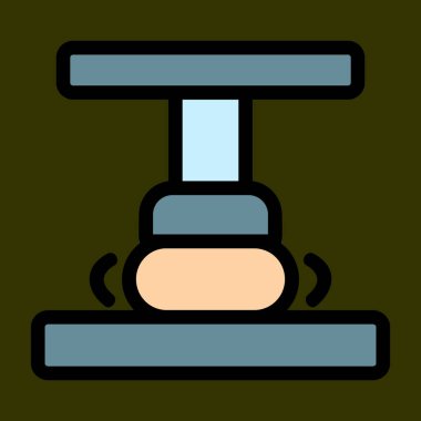 Simgeye basın, vektör illüstrasyonu basit tasarım