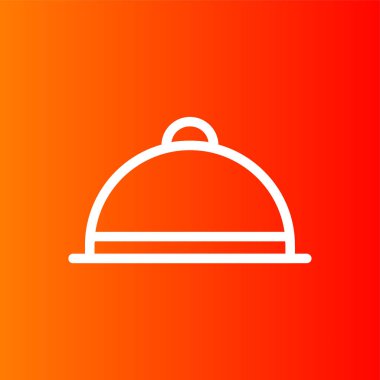 yemek simgesi, vektör illüstrasyonu basit tasarım