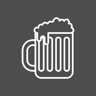 bira simgesi, vektör illüstrasyonu basit tasarım