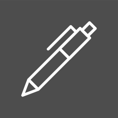 kalem simgesi, vektör illüstrasyonu basit tasarım