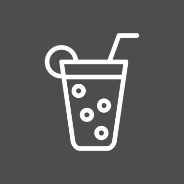 Limonata simgesi, vektör illüstrasyonu basit tasarım