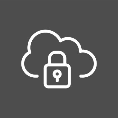 Lock icon, vector illustration simple design