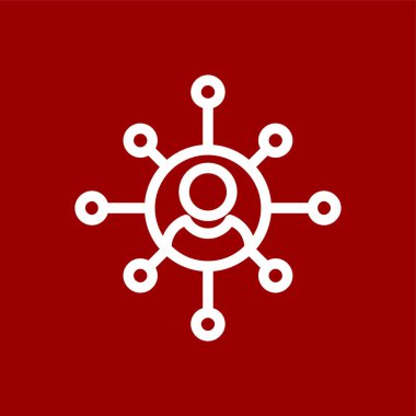 Bağlı Pazarlama simgesi, vektör illüstrasyonu basit tasarım