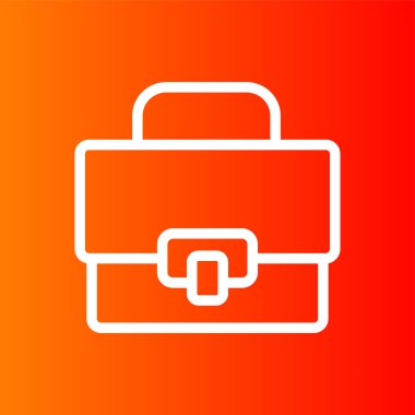 evrak çantası simgesi, vektör illüstrasyonu basit tasarım