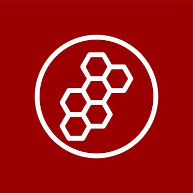 Kimya simgesi, vektör illüstrasyonu basit tasarım