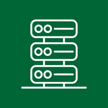 sunucu simgesi, vektör illüstrasyonu basit tasarım