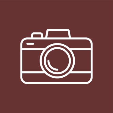 kamera simgesi, vektör illüstrasyonu basit tasarım