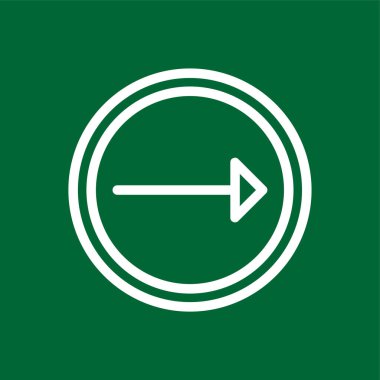 Sağ simge, vektör illüstrasyonu basit tasarım