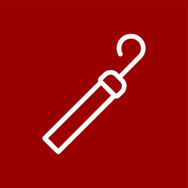 Dişçi Araçları simgesi, vektör illüstrasyonu basit tasarım