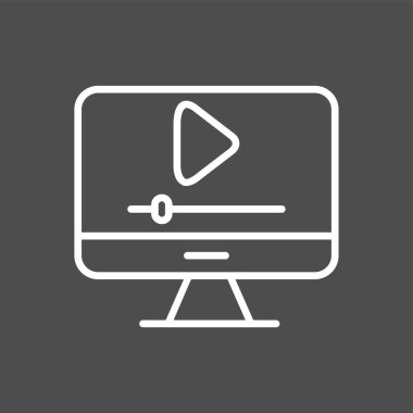 Video Düzenleyici simgesi, vektör illüstrasyonu basit tasarım