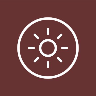 Kiwi simgesi, vektör illüstrasyonu basit tasarım