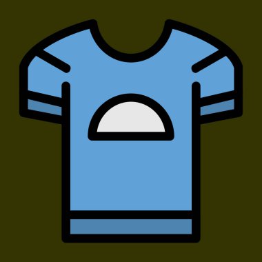 Tshirt simgesi, vektör illüstrasyonu basit tasarım