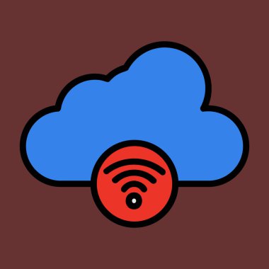 Cloud icon, vector illustration simple design