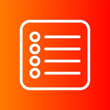 List icon, vector illustration simple design