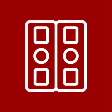 belge simgesi, vektör illüstrasyonu basit tasarım