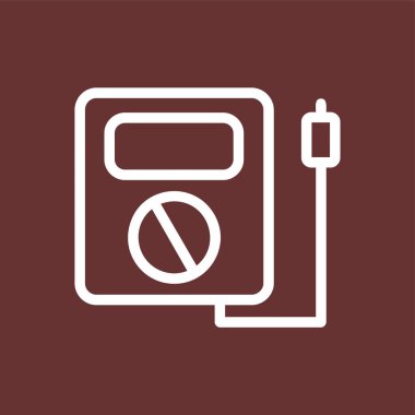 Deneme simgesi, vektör illüstrasyonu basit tasarım