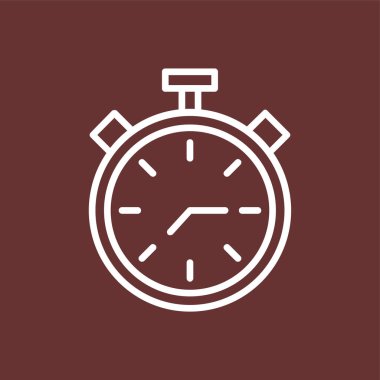 Alarm simgesi, vektör illüstrasyonu basit tasarım